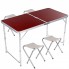 Стол для пикника раскладной с 4 стульями Folding Table 120х70х60 см Brown