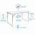 Стол для пикника раскладной с 4 стульями Folding Table 120х70х60 см White