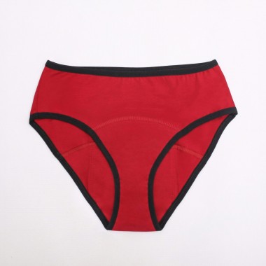 Менструальні трусики Ecotim for girls, колір - бордовий, розмір 5XL (урологічні, післяпологові, післяопераційний догляд та під час лікування)