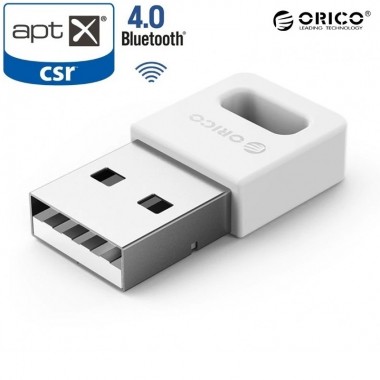 Беспроводной Bluetooth 4.0 + EDR USB адаптер Orico BTA-409-WH с поддержкой aptX чип CSR8510 White