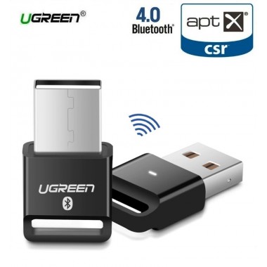 Беспроводной Bluetooth 4.0 USB адаптер Ugreen US192 с поддержкой aptX чип CSR8510 Black